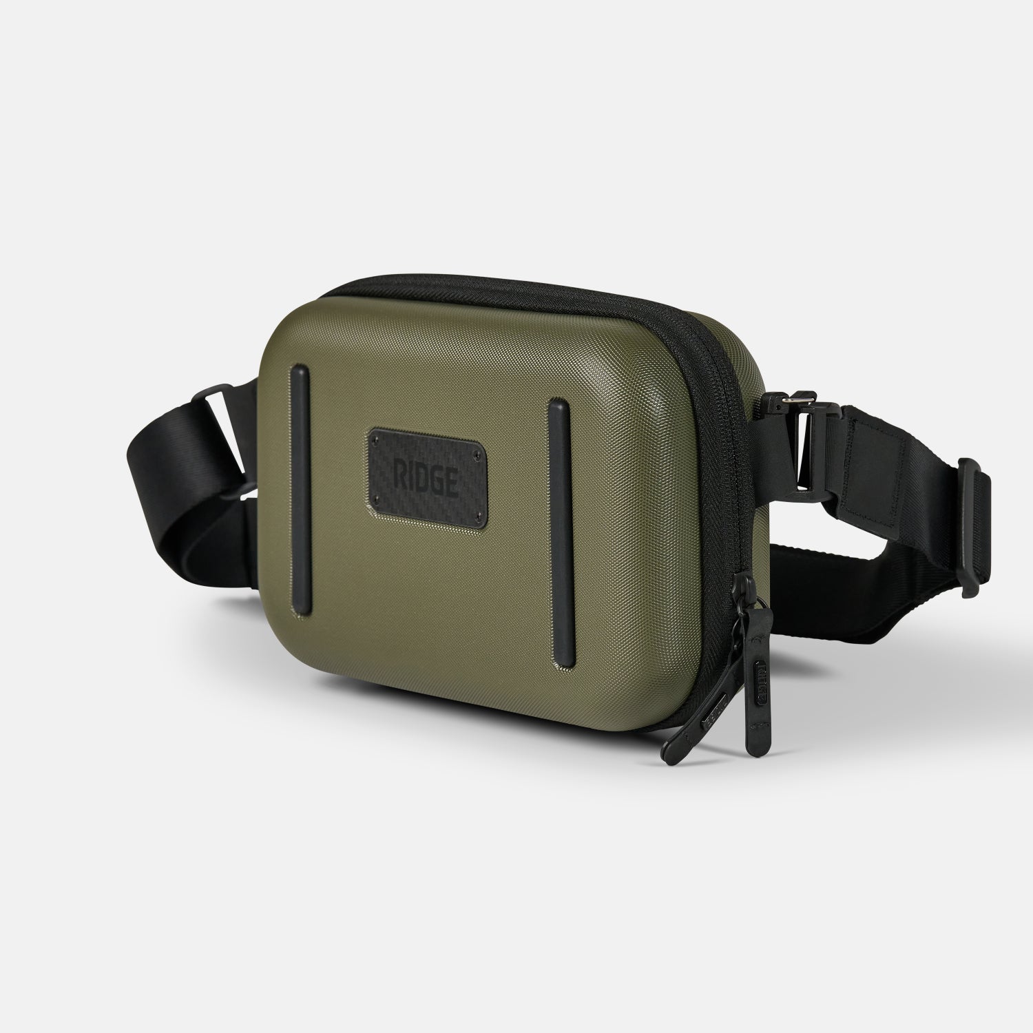 Durable Hardshell Sling Backpack - Matte Olive Green for Travel, Hiking & Everyday Use | Waterproof & Lightweight Design