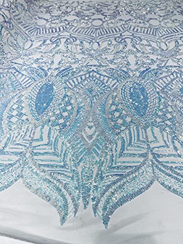 Aqua Clear on White Mesh