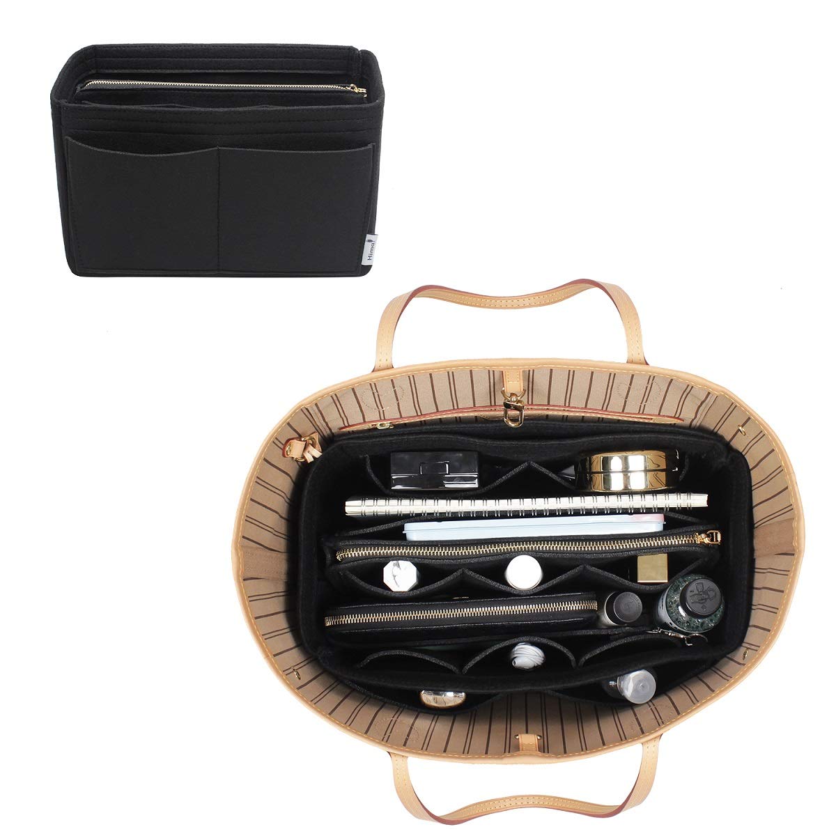 Premium Purse Organizer Insert for Handbags - 5 Sizes Fits Speedy, Neverfull & More | Perfect for Travel, Work & Daily Organization