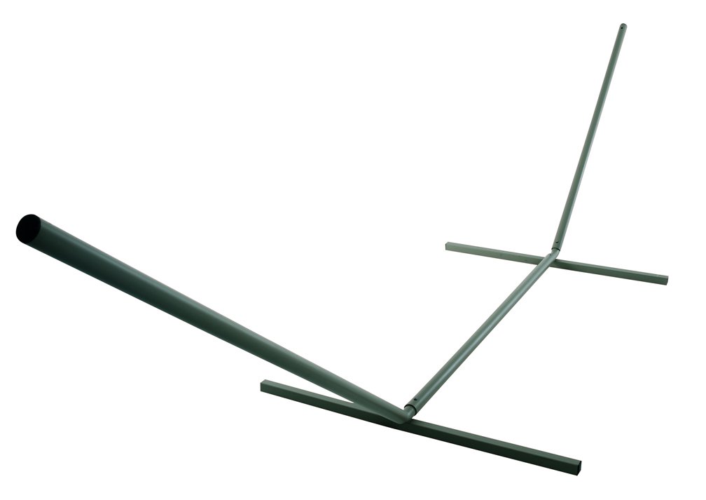 Castaway L-STECWG Large Steel Hammock Stand - Heavy Duty Outdoor Hammock Frame for Backyard, Patio, Garden - Green - Perfect for Relaxing, Camping & Beach Use