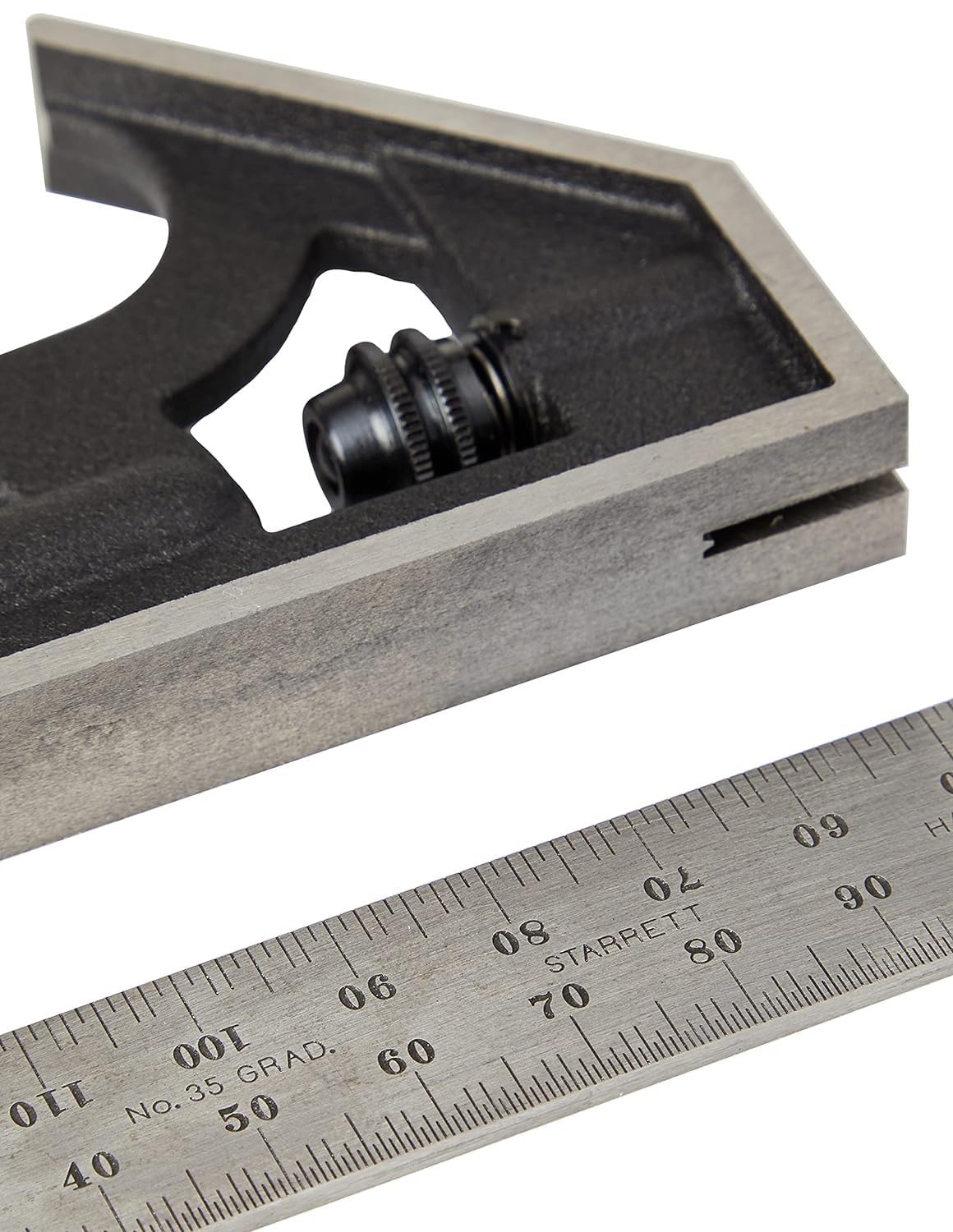 Starrett Student Combination Square - 150mm Blade, Cast Iron Head, Hardened Tempered Steel - Perfect for Woodworking, Metalworking & DIY Projects - Ideal Tool for Students, Apprentices & Beginners