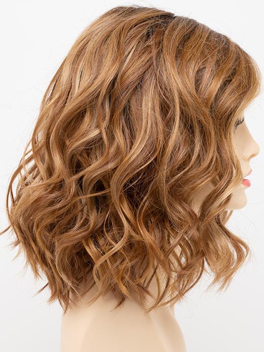 Emma Lace Front Wig - Human Hair & Synthetic Blend with Mono Part | Natural Look for Daily Wear, Cosplay & Special Events