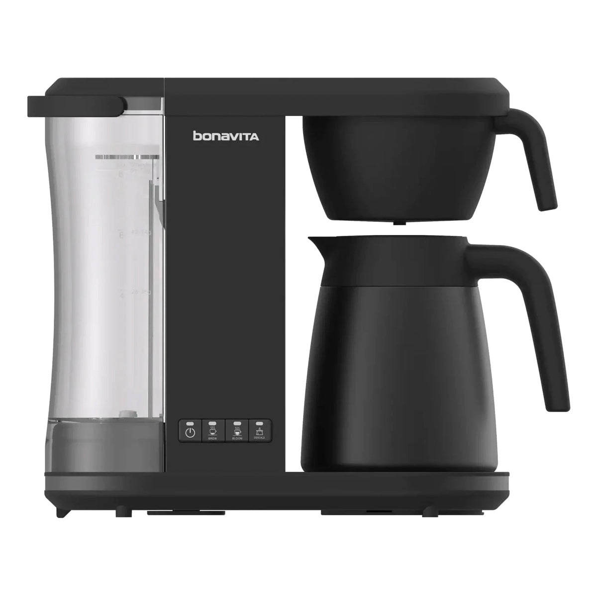Bonavita Enthusiast 8 Cup Coffee Maker with Thermal Carafe - Stainless Steel, Matte Black (BVC2201TS MB) | Perfect for Home, Office & Specialty Coffee Brewing
