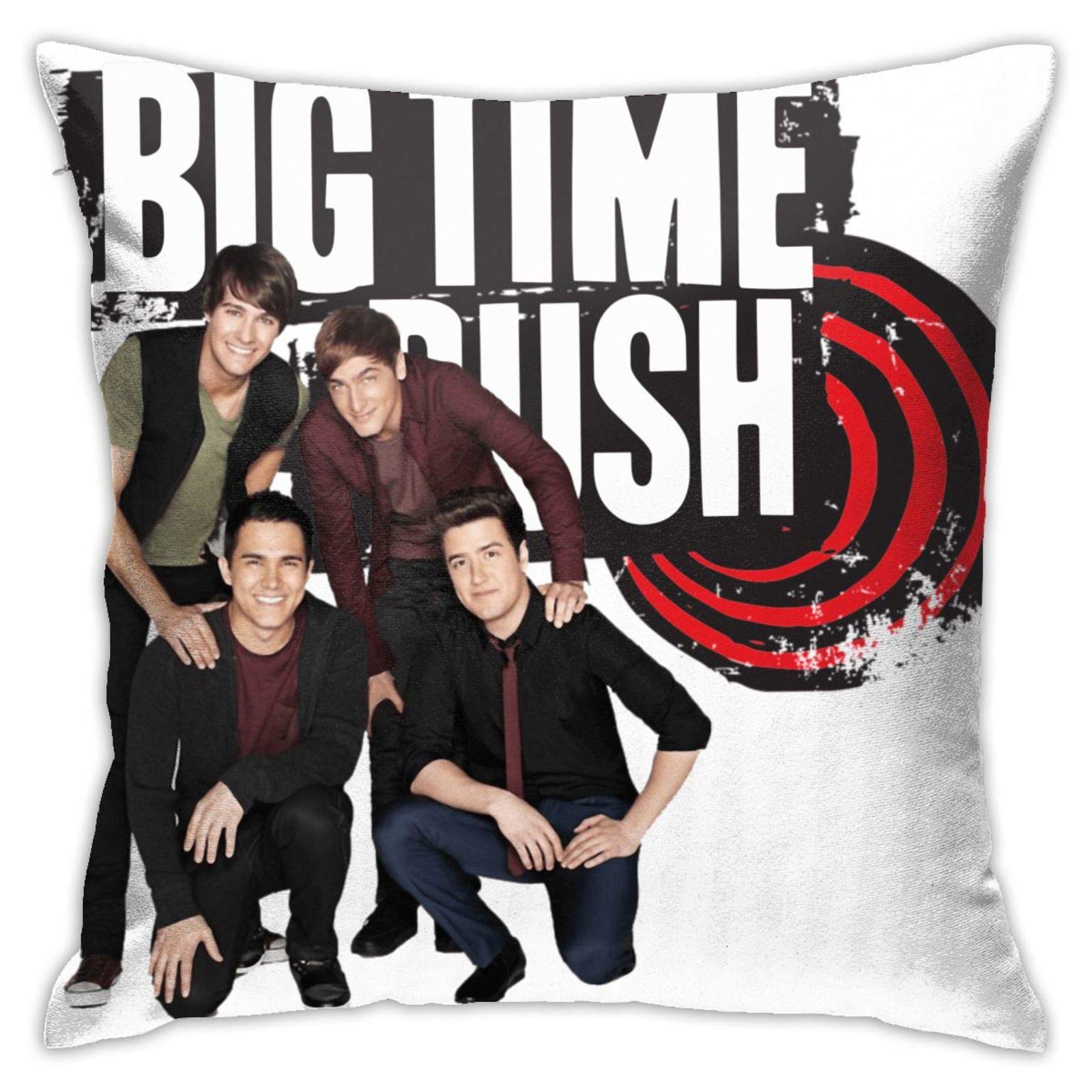 Anime & Big Time Rush Logo Classic Pillowcases - Soft Floor Pillow Covers, Sofa Cushions & Car Seat Covers for Home Decor, Bedroom & Vehicle Interior Comfort