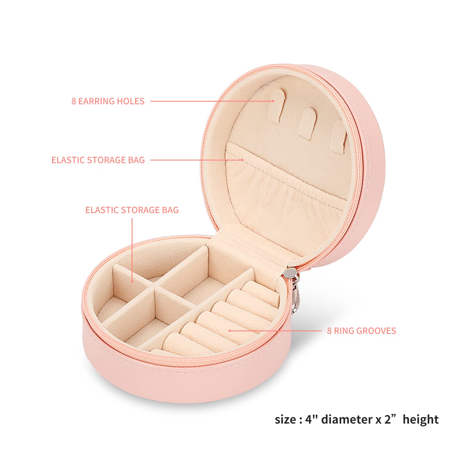 3-Pack Jewelry Organizer Box for Women - Double Layer Travel Jewelry Case with Mirror, Small Jewelry Storage Box - Perfect Gift for Girlfriend, Wife, Bridesmaids (Great for Travel, Home Storage & Gift Giving)
