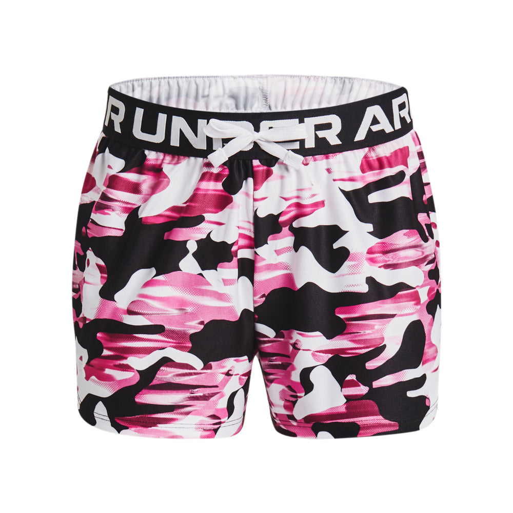 Under Armour Girls' Youth Play Up Printed Shorts - Lightweight, Breathable & Comfortable for Running, Training & Sports Activities