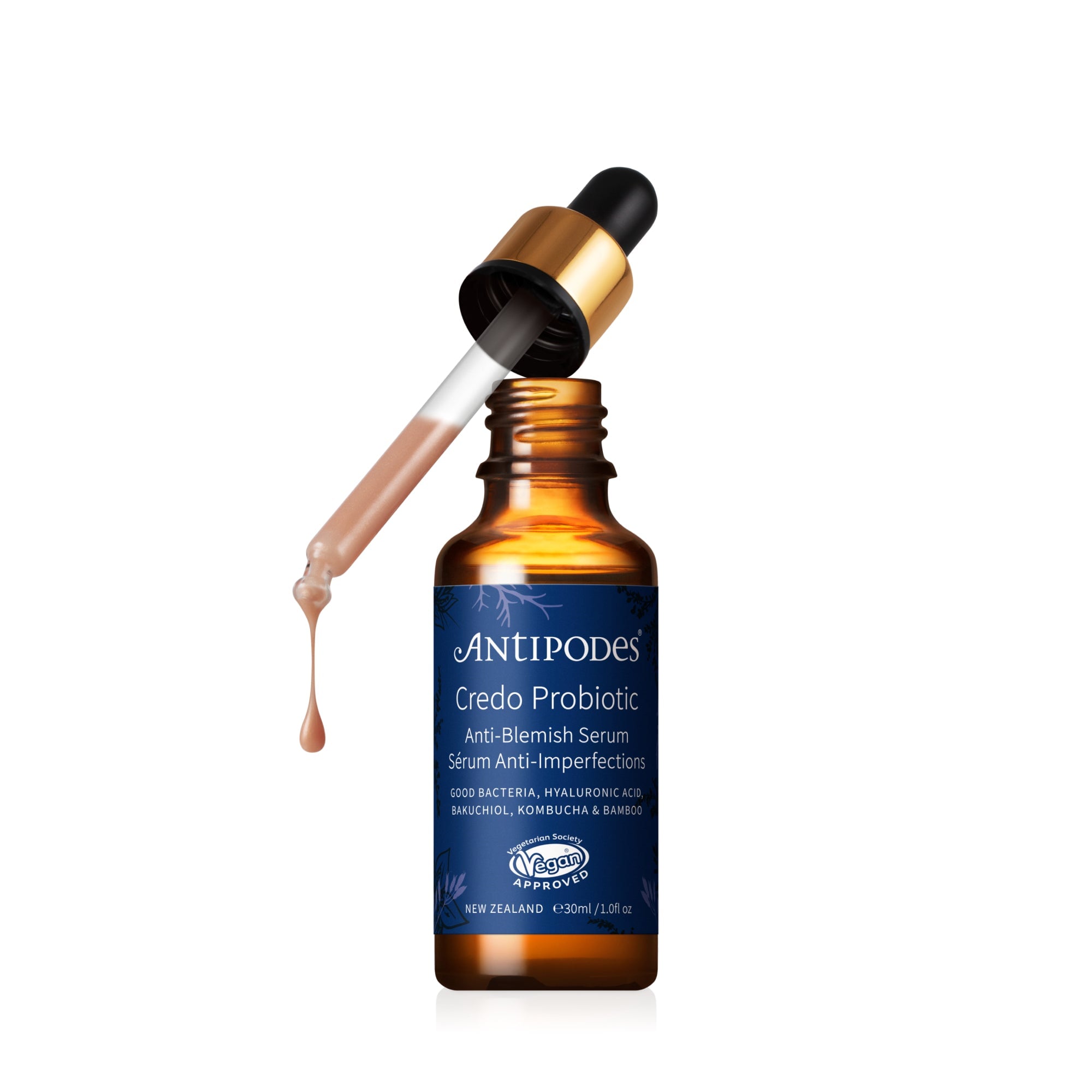 Antipodes Credo Probiotic Ferment Revitalizing Serum for Glowing Skin - Best for Daily Skincare Routine & Anti-Aging Treatment