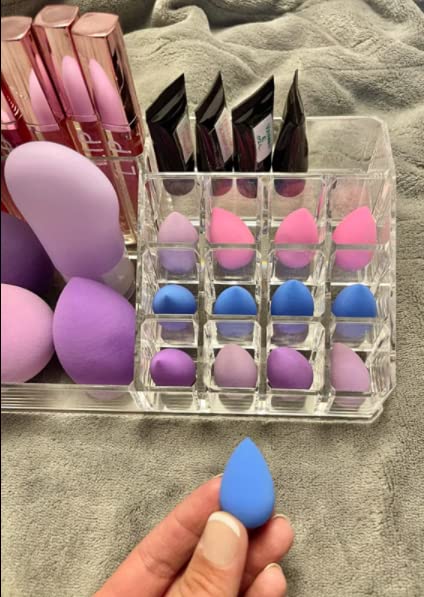 10-Piece Mini Makeup Sponge Set - Multi-Colored Beauty Blender for Foundation, Concealer, Powder & Eyeshadow | Travel-Friendly Cosmetic Sponges for Professional & Everyday Makeup Application