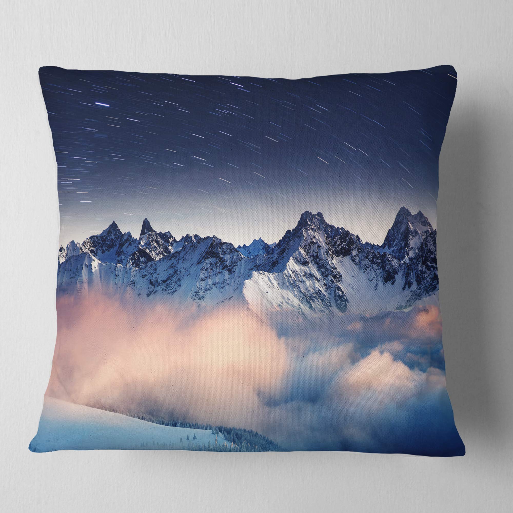 DesignQ CU14773 Soft White Decorative Throw Pillow Cushion 18x18 Inches - Perfect for Sofa, Bed, Living Room & Home Decor