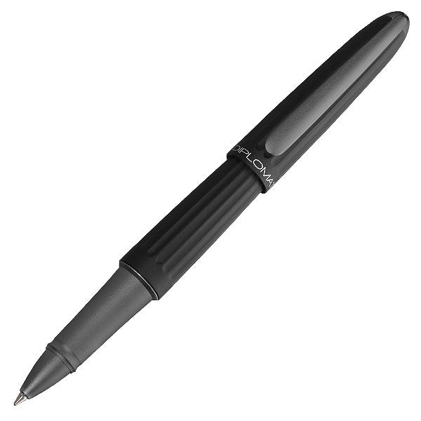 Diplomat Aero Black Rollerball Pen - Premium Writing Instrument for Professionals & Gift Giving - Perfect for Office, Business Meetings & Signature Signing