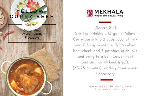 Organic Gluten-Free Thai Curry Paste by Mekhala - Authentic Flavor for Thai Dishes, Stir-Fries & Soups - Vegan & All-Natural