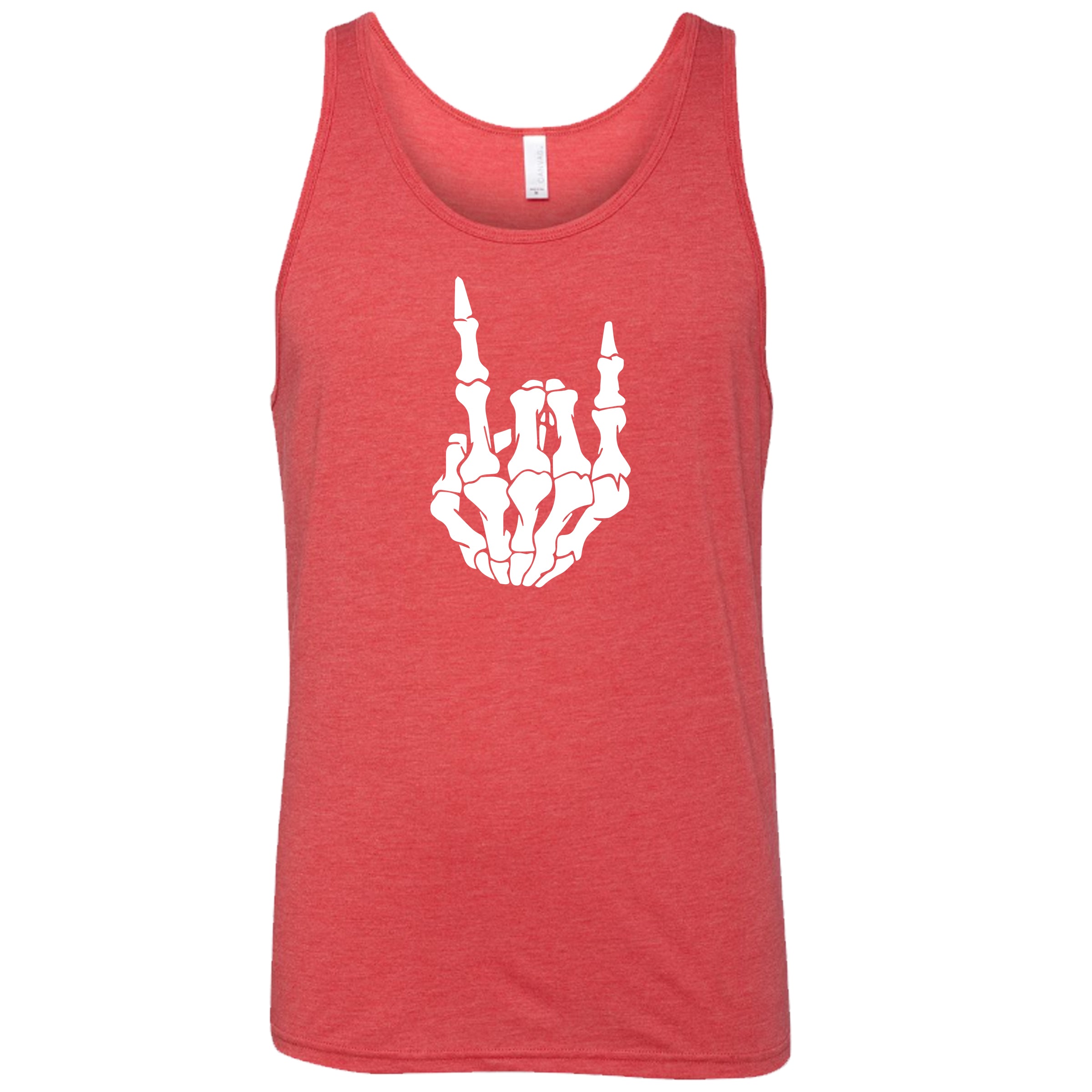 Unisex Rocker Skeleton Hand Graphic T-Shirt | Cool Skull Print Tee for Men & Women | Perfect for Halloween, Concerts & Gothic Fashion