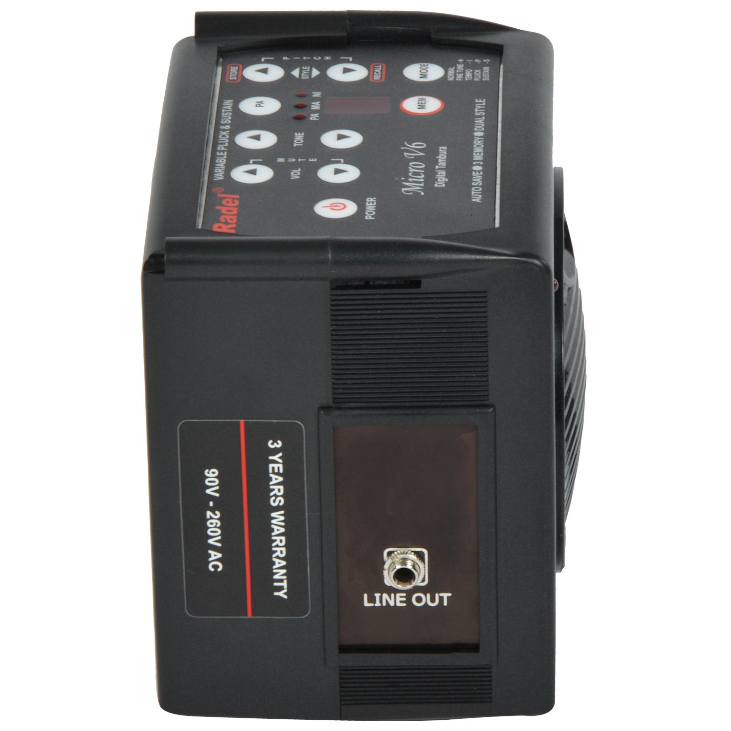 Radel Saarang Micro V6 Digital Tambura Sruthi Box - Professional Electronic Tanpura for Indian Classical Music | Perfect for Practice, Performances & Music Schools