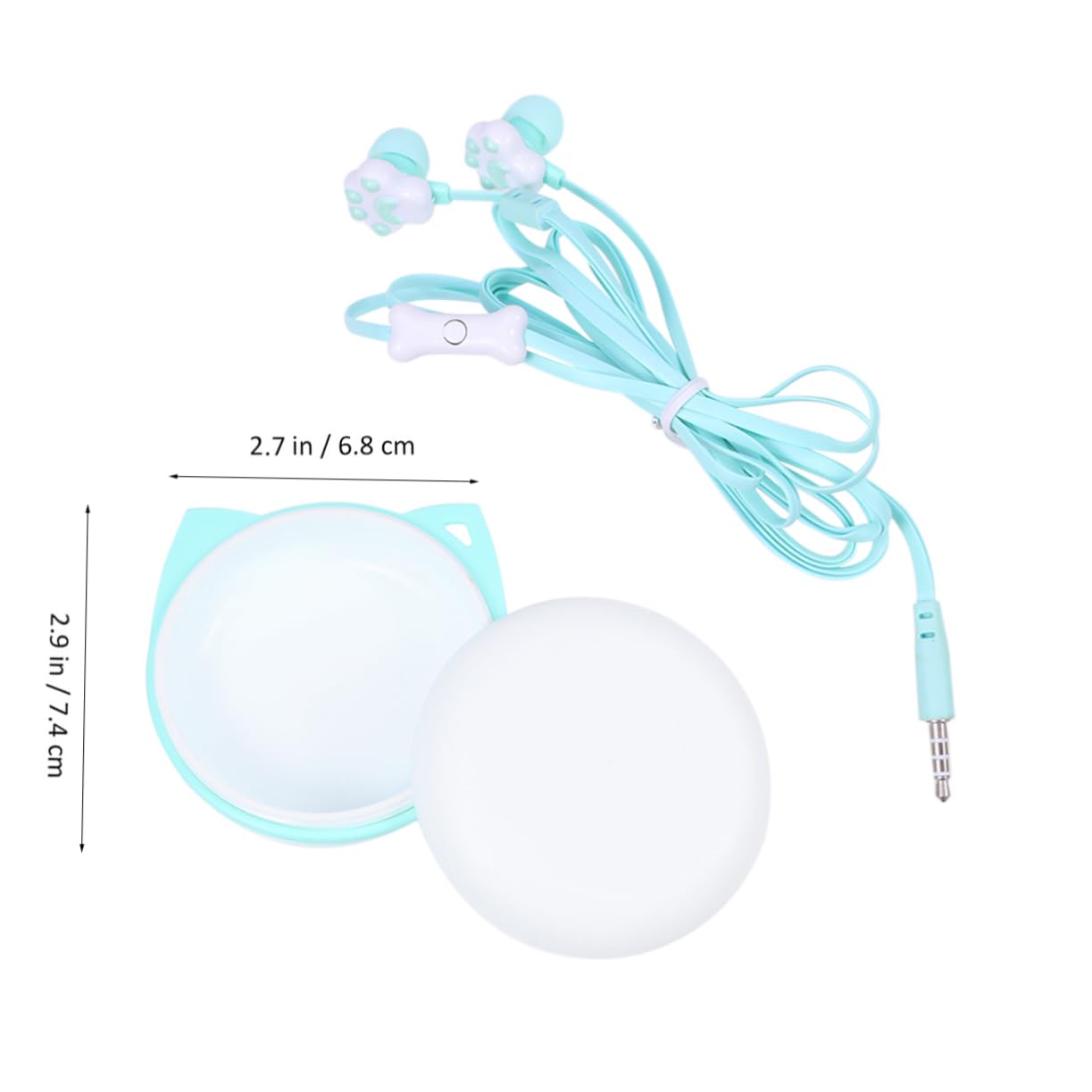 OSALADI 3 Pack Unicorn Cat Ear Headphones for Kids - Wired Over-Ear Headset with Portable Storage Case | Perfect for School, Travel & Home Use