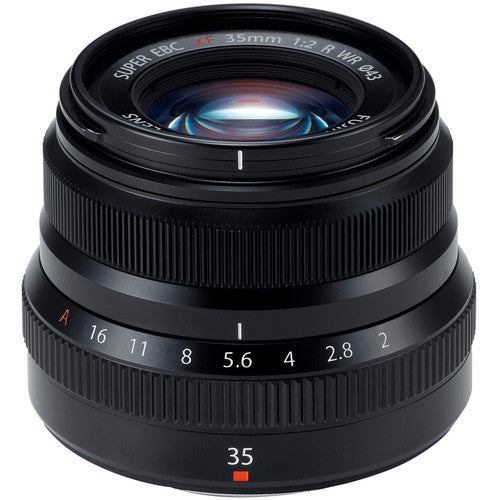 Fujifilm XF 35mm f/2 R WR Prime Lens - Weather Resistant Black for Portrait & Street Photography