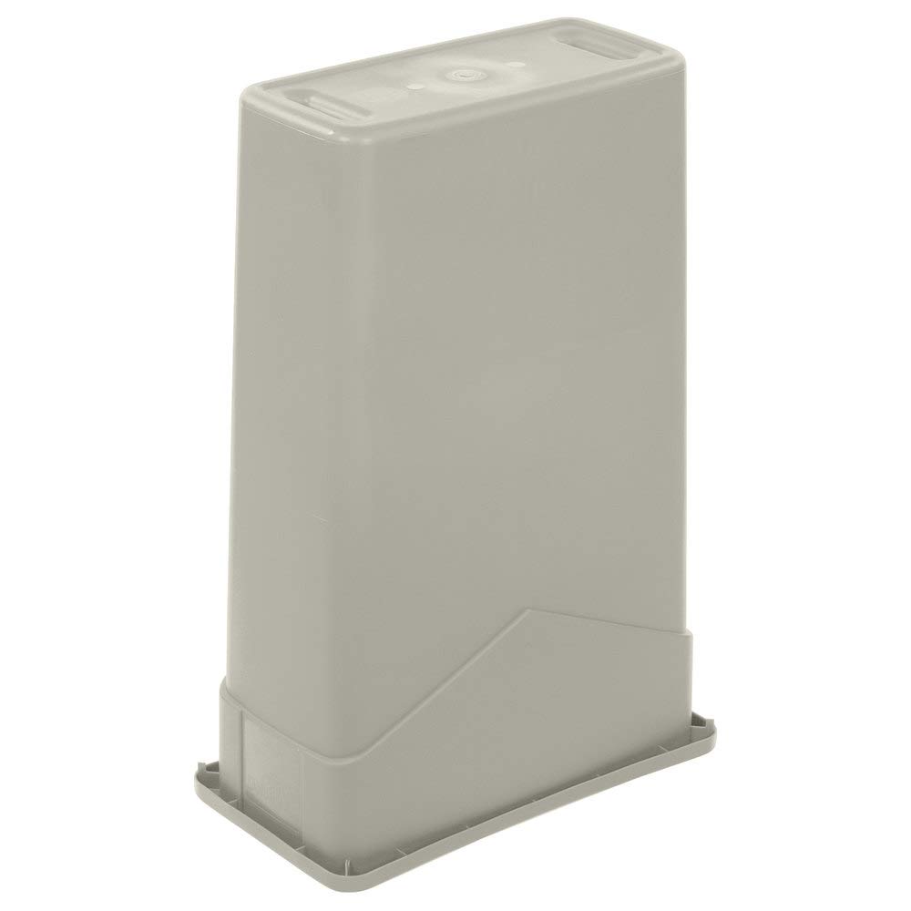 PRO&Family 5-Pack 92 Qt (23 Gallon/87 Liter) Slim Rectangular Trash Can - Beige Kitchen Garbage Bin, Waste Basket & Recycling Bin for Home, Office & Commercial Use