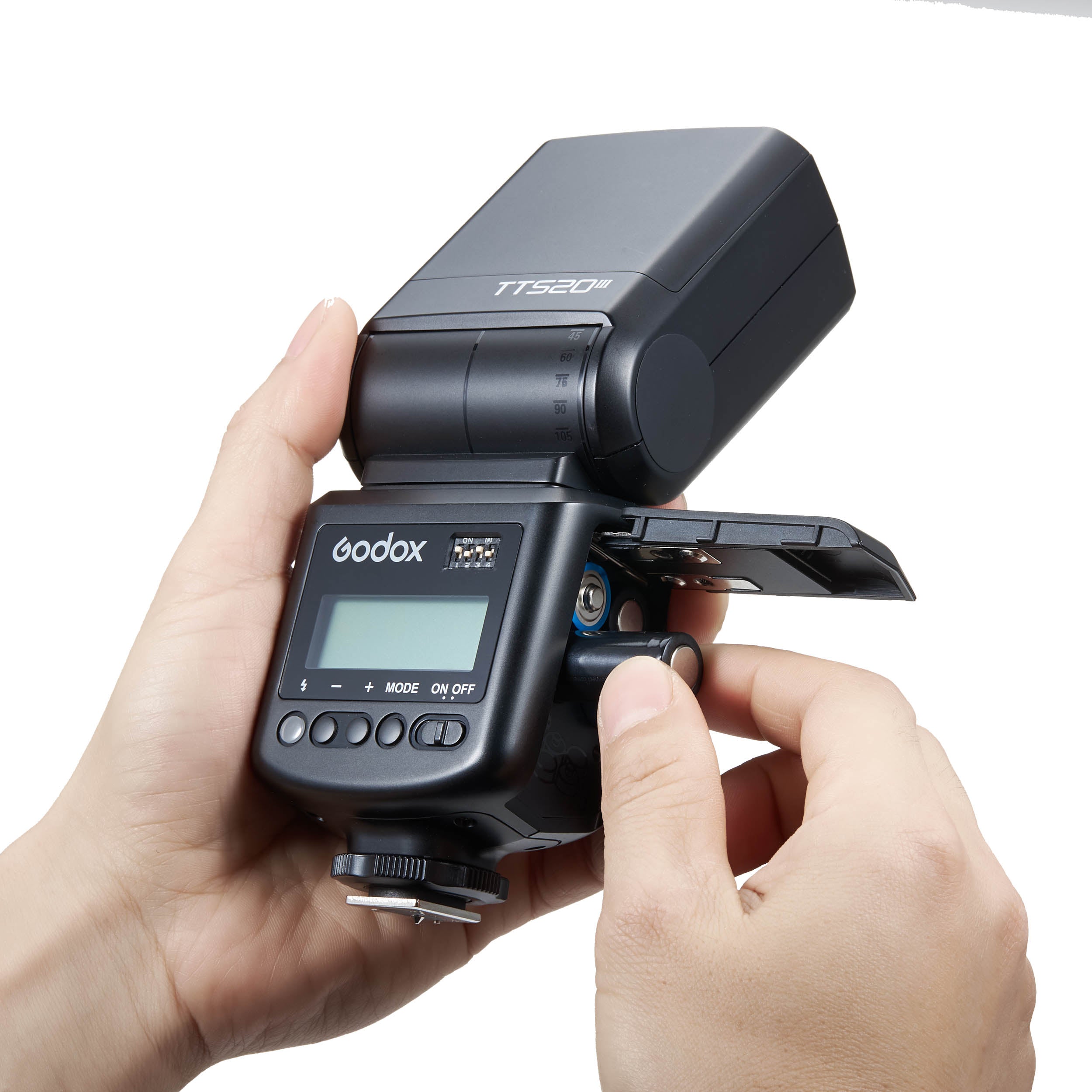 THINKLITE TT520III Professional Camera Flash Speedlite with 433MHz Wireless Trigger - Compatible with Canon Nikon Sony DSLR Cameras - Perfect for Wedding Photography, Portrait & Studio Lighting