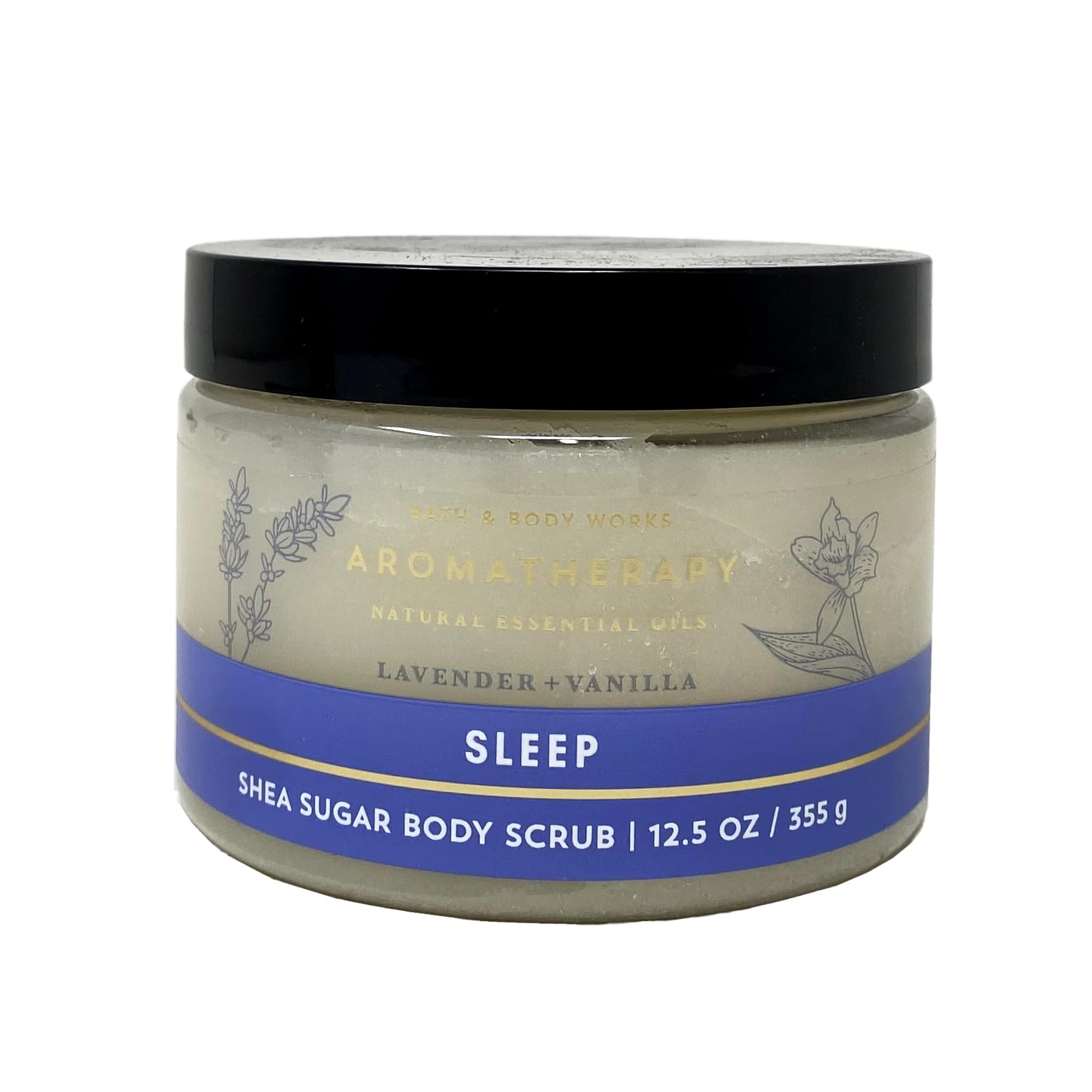 Bath & Body Works Aromatherapy Sleep Lavender Vanilla Body Scrub Set - 2 Pack Shea Sugar Scrub with Lavender Dream Bar Soap | Relaxing Nighttime Skincare Routine for Stress Relief & Better Sleep