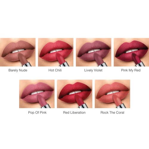 Girls Ultra Smooth Beauty Creamy Matte 5-in-1 Fantastic Lipstick - The Reds (7.5g) | Long Lasting Moisturizing Lip Color for Daily Wear, Parties & Special Occasions