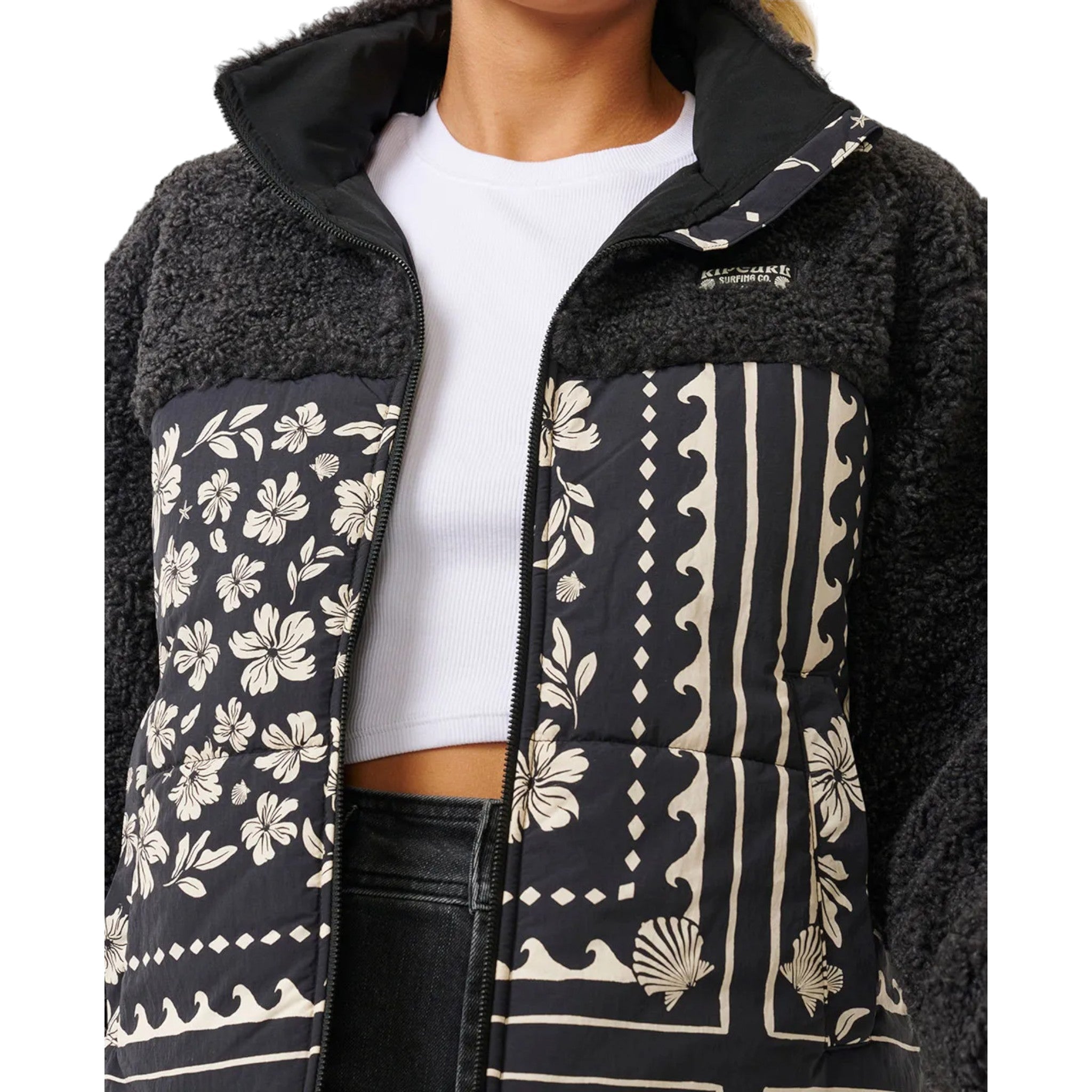 Rip Curl Soleil Puffer Jacket - Women's Lightweight Waterproof Winter Coat for Hiking, Skiing & Outdoor Activities