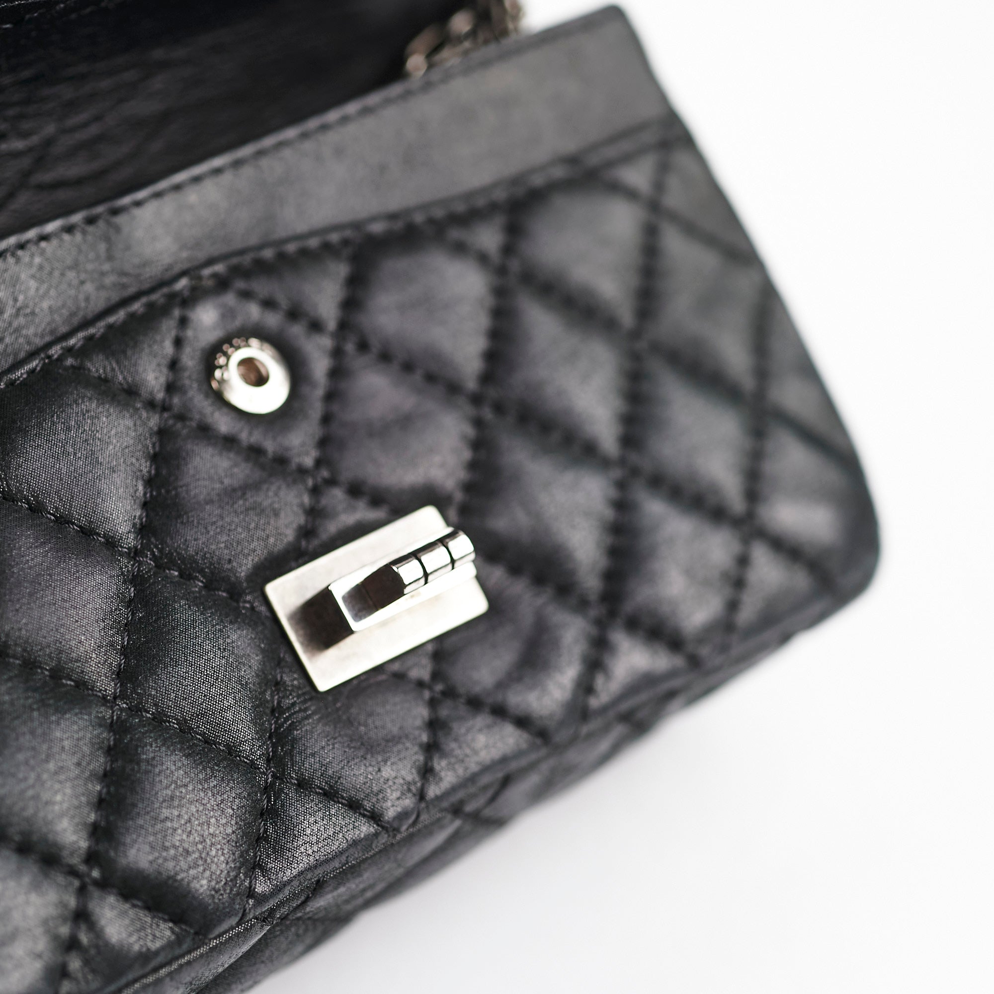 Chanel Mini Reissue 2.55 Black Leather Crossbody Bag - Luxury Designer Handbag for Women, Perfect for Evening Parties & Date Nights