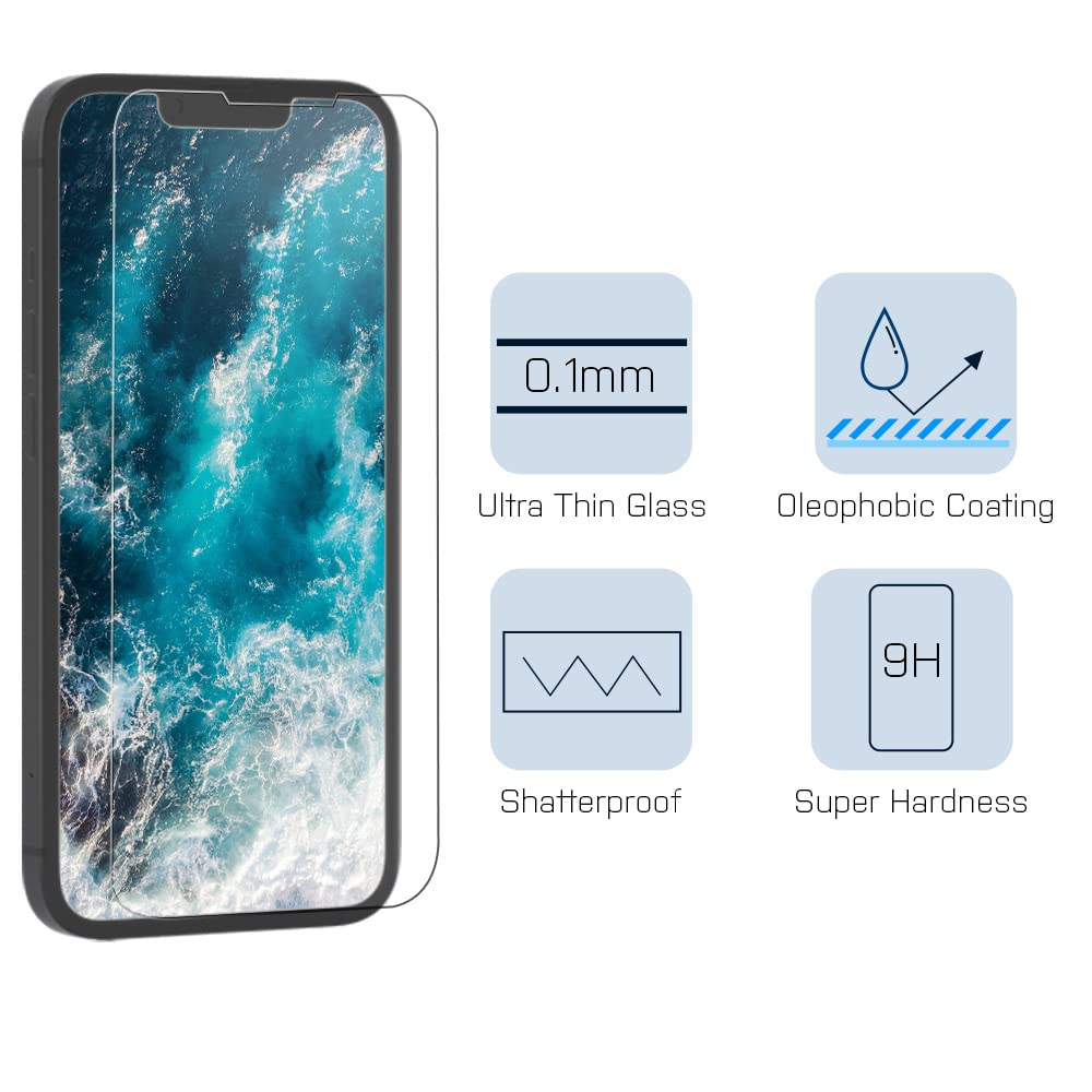 Ultra Thin 0.1mm Tempered Glass Screen Protector for iPhone 13 Mini | Premium Scratch Resistant UTG Film | Perfect for Daily Use, Travel & Outdoor Activities