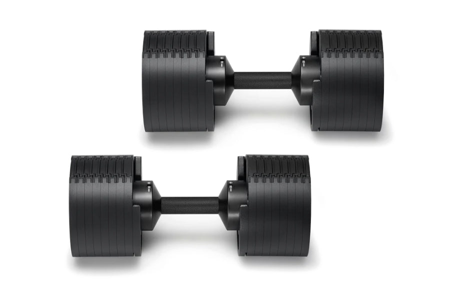 NÜOBELL 80lb Adjustable Dumbbells Set - Matte Black Weight Dumbbells for Home Gym, Strength Training & Fitness Workouts - Perfect for Men & Women
