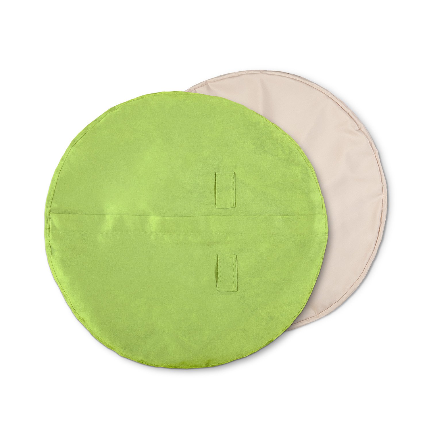 Luxury Microsuede Bean Bag Cover - Machine Washable 4-Foot Replacement Outer Shell with Light Green Inlay | Perfect for Living Room, Game Room & Dorm Decor