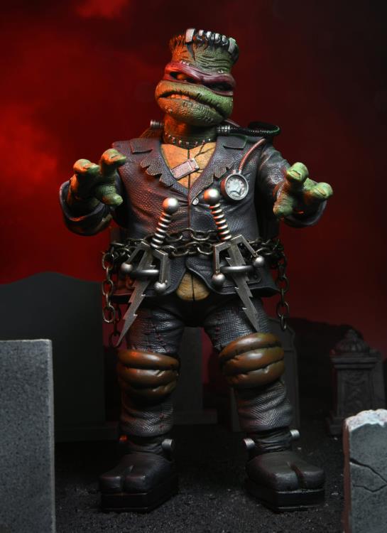 Universal Monsters x TMNT Ultimate Raphael as Frankenstein's Monster Collectible Action Figure - Perfect for Display, TMNT Fans & Horror Collectors