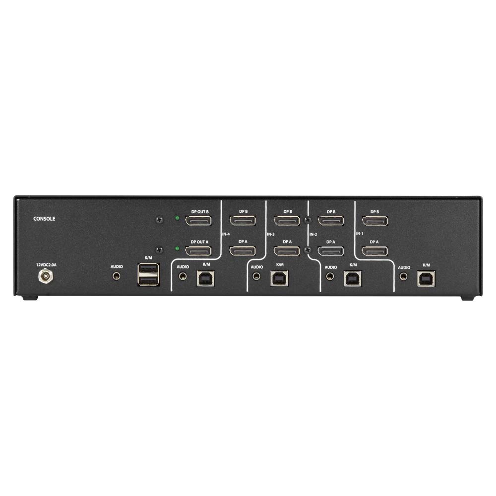Black Box Niap 3.0 KVM Switch - 4 Port USB HDMI for Multi-Computer Control | Ideal for Home Office, Data Centers & IT Management