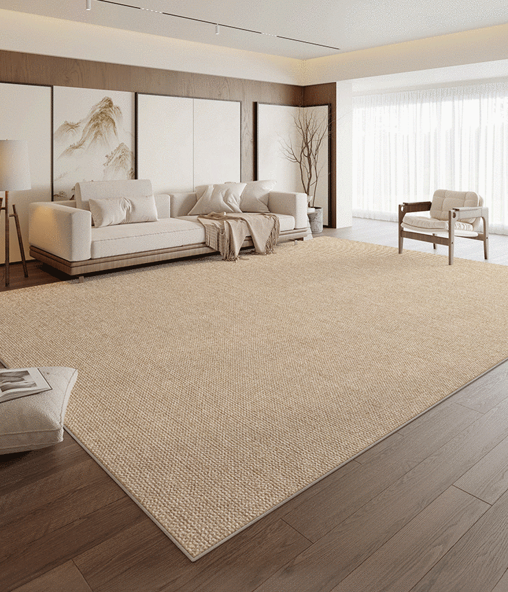 Soft and Plush Misty Shore Area Rug - Non-Slip Living Room Carpet for Bedroom, Dorm, Office - Coastal Home Decor & Comfortable Floor Mat