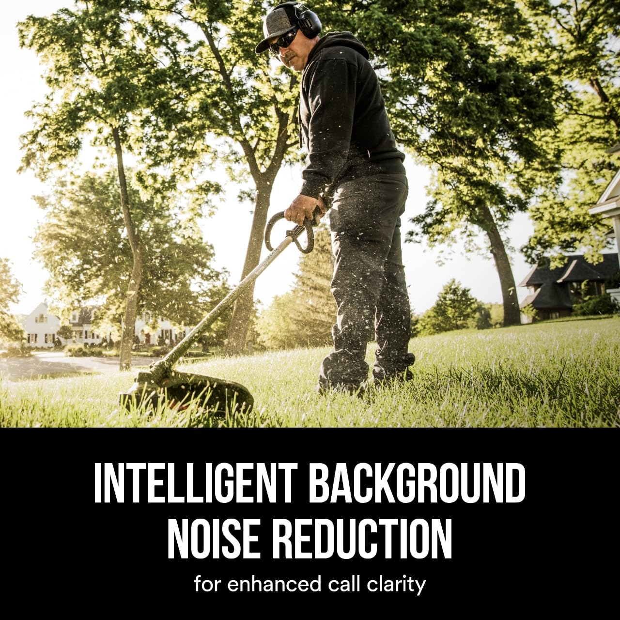 3M WorkTunes Connect + Solar Hearing Protector – Wireless Bluetooth Ear Muffs with NRR 26dB Noise Reduction, Self-Charging Solar Technology & Built-in Mic – Ideal for Construction, Lawn Care, and Industrial Work (90573-DC)