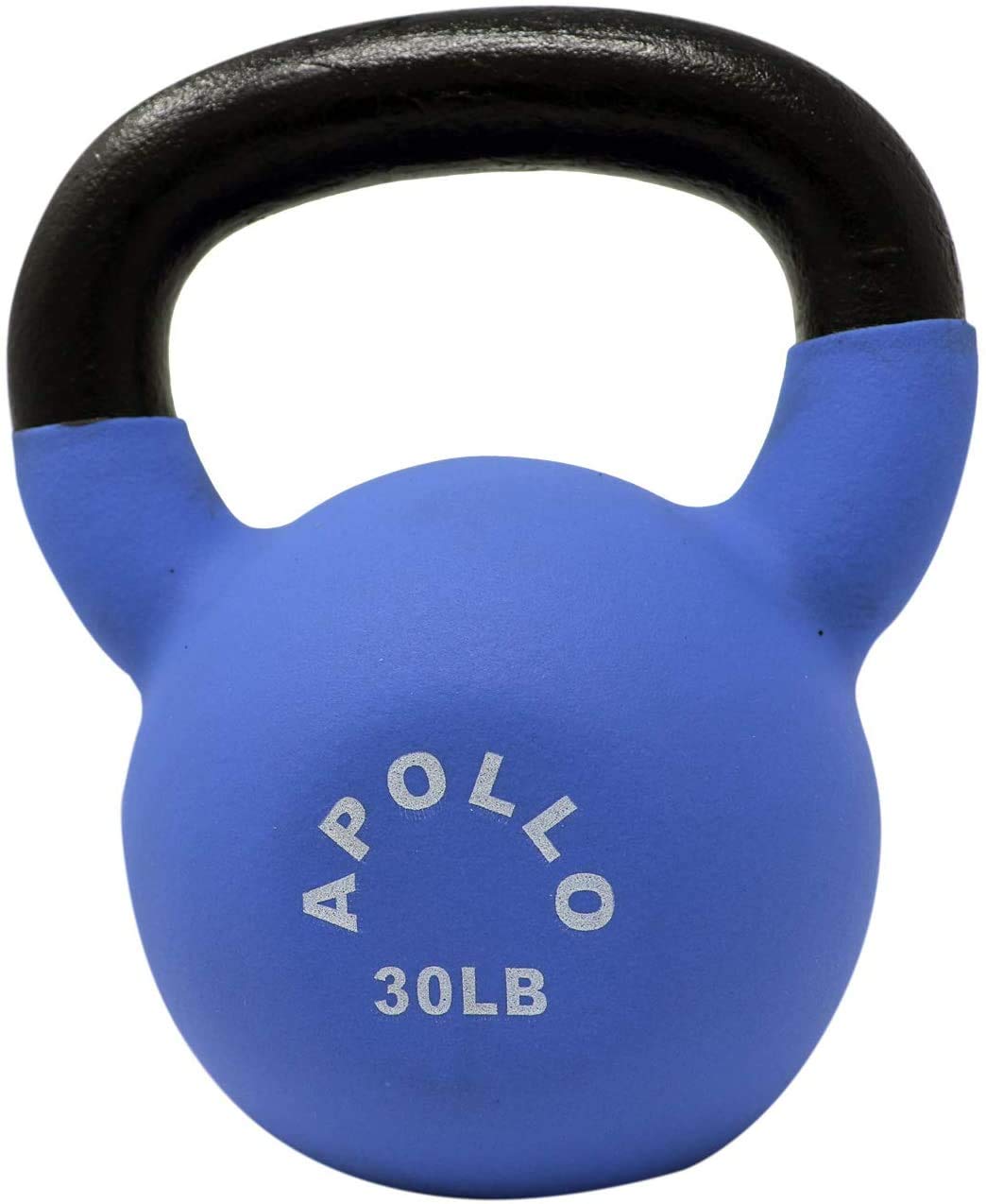 1-Piece Neoprene Coated Solid Cast Iron Kettlebell - Durable Home Gym Equipment for Strength Training, Weightlifting & Fitness Workouts