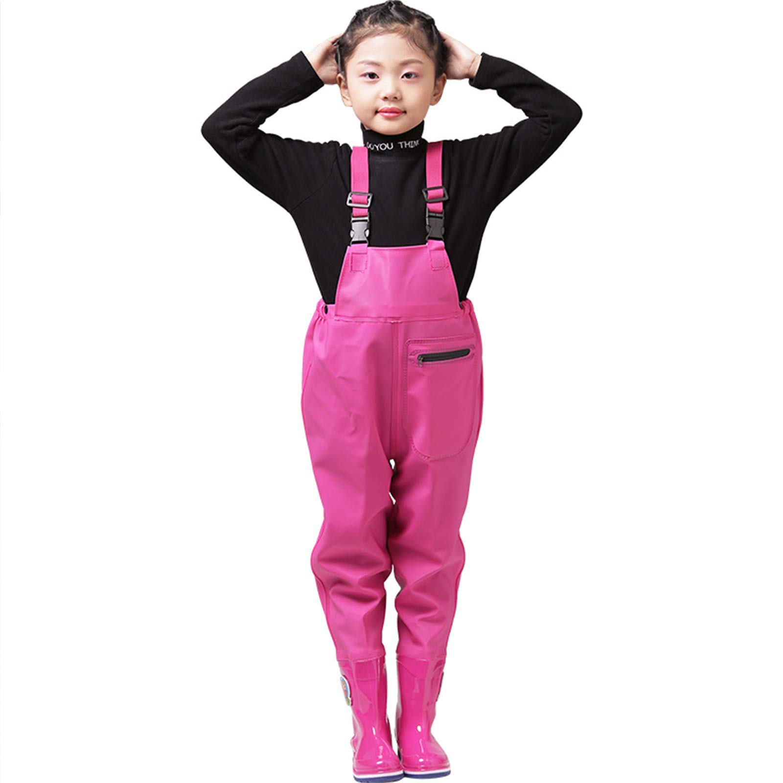 **Kids Fishing Chest Waders – Waterproof Youth Waist Waders with Boots, Lightweight & Breathable for Fishing & Hunting – Perfect for Outdoor Adventures & Stream Fishing**