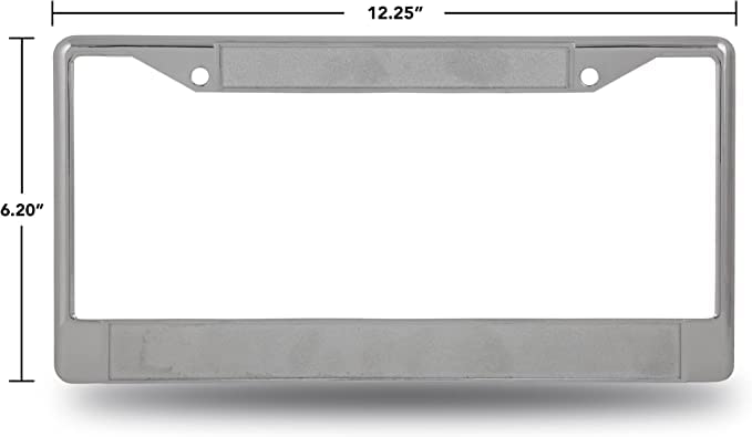 Rico Bethune Cookman Wildcats Chrome Metal License Plate Frame Set of 2 - Durable Car Accessories for Alumni & Fans - Perfect for Trucks, SUVs, and College Pride Display
