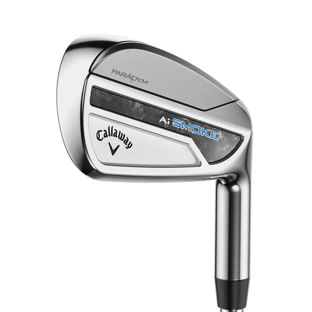 Callaway Paradym Ai Smoke Right Hand Men's Golf Irons Set - Forged Carbon Steel Clubs for Distance & Accuracy | Perfect for Driving Range & Course Play