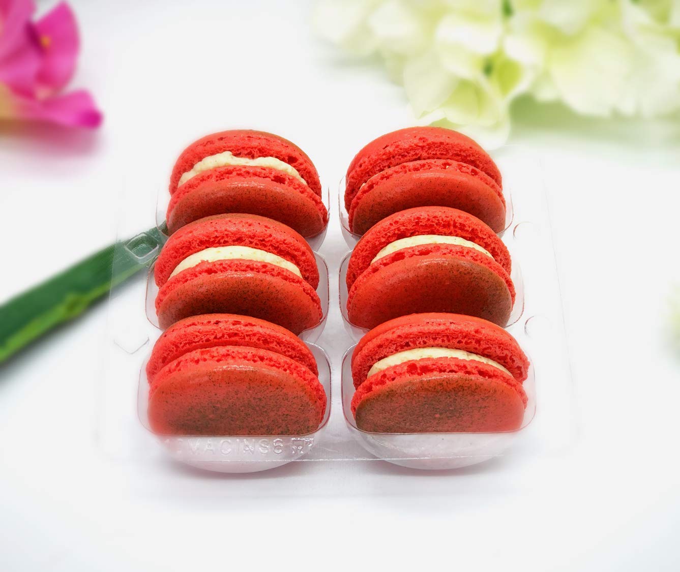 6 Pack Gluten Free French Apple Cinnamon Macarons - Delicious Almond Flour Cookies for Gifts, Parties & Afternoon Tea (12 Pieces)