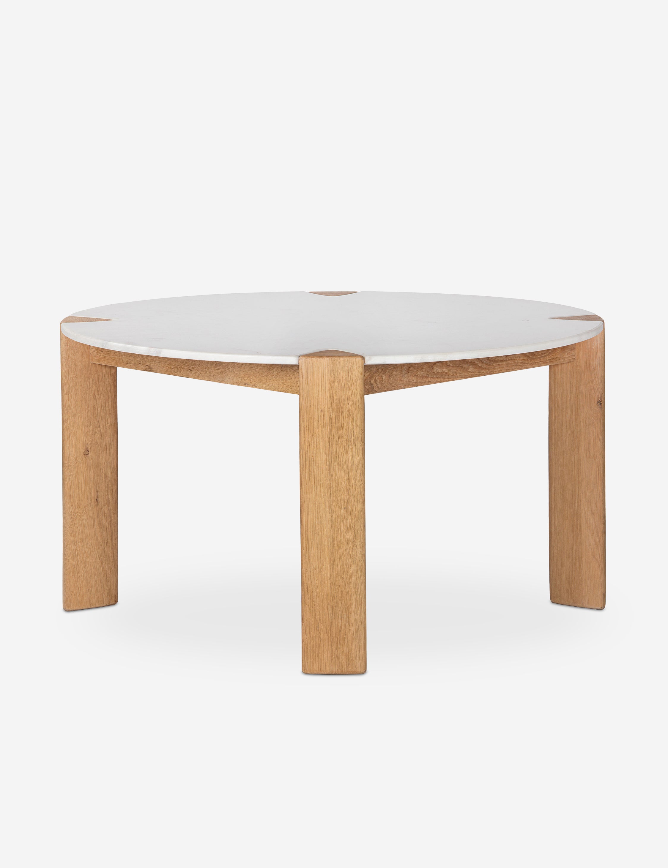 Bayer Round Dining Table - 48 Inch Modern Wooden Kitchen Table for 4-6 People | Perfect for Small Spaces, Breakfast Nook & Cozy Family Meals