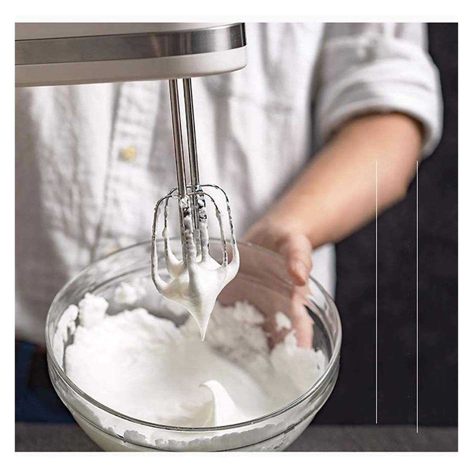 HHWKSJ 350W Electric Hand Mixer - 5 Speed Turbo for Whipping, Mixing Cookies, Cakes & Dough | Perfect for Baking, Cooking & Kitchen Use
