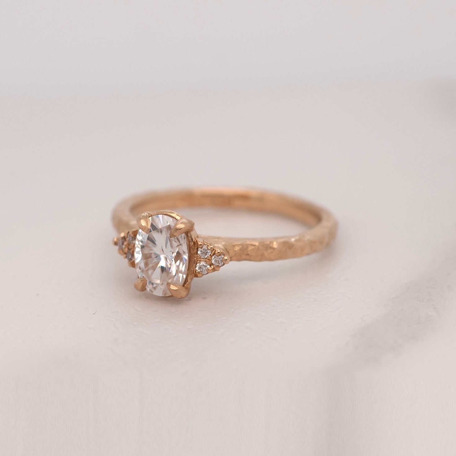 Eloise Gold & Moissanite Ring - Elegant 14K Gold Moissanite Engagement Ring for Women | Perfect for Weddings, Anniversaries & Special Occasions