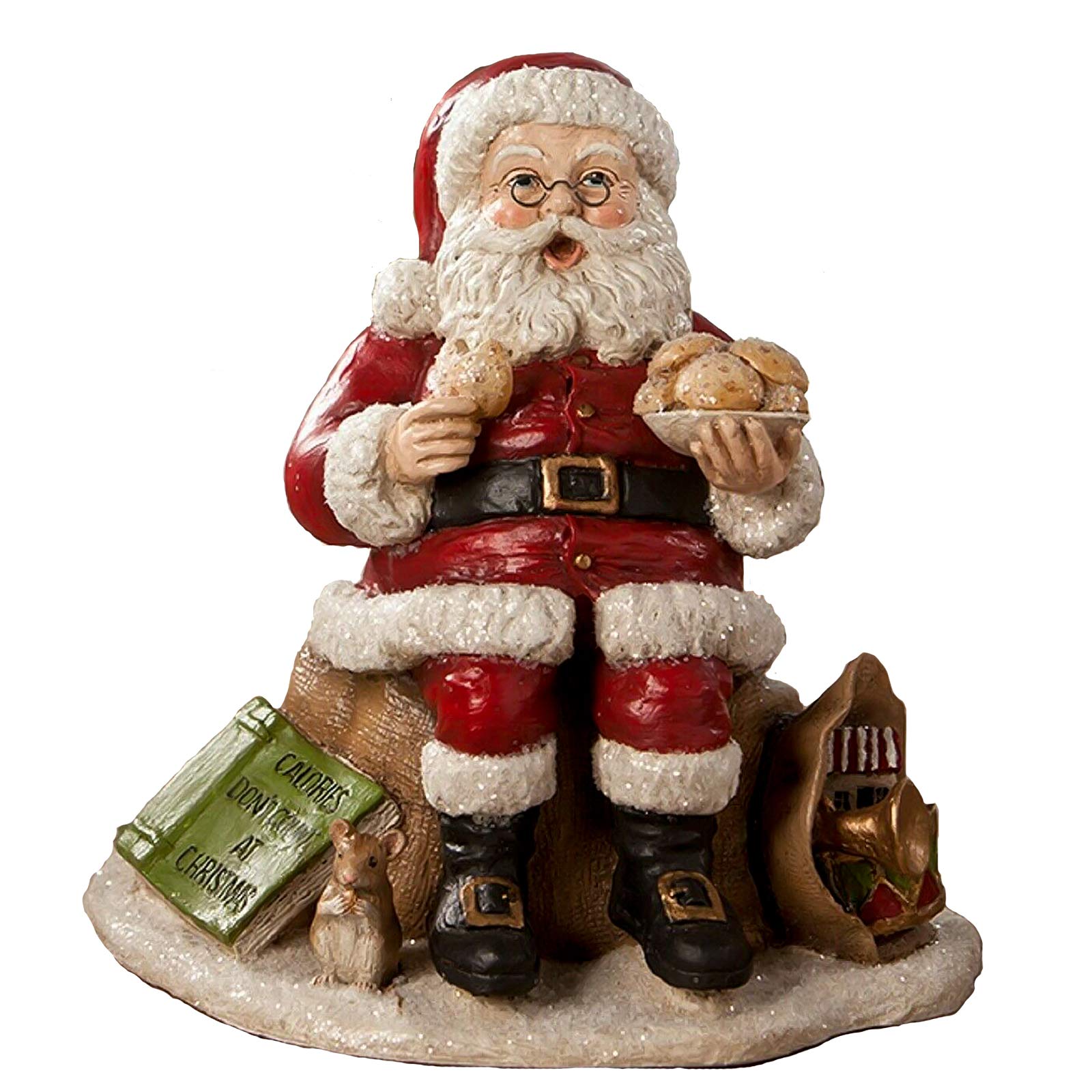 Bethany Lowe Counting Calories Santa Claus Cookies - Vintage Christmas Decor for Holiday Parties, Home & Office Festive Decorations