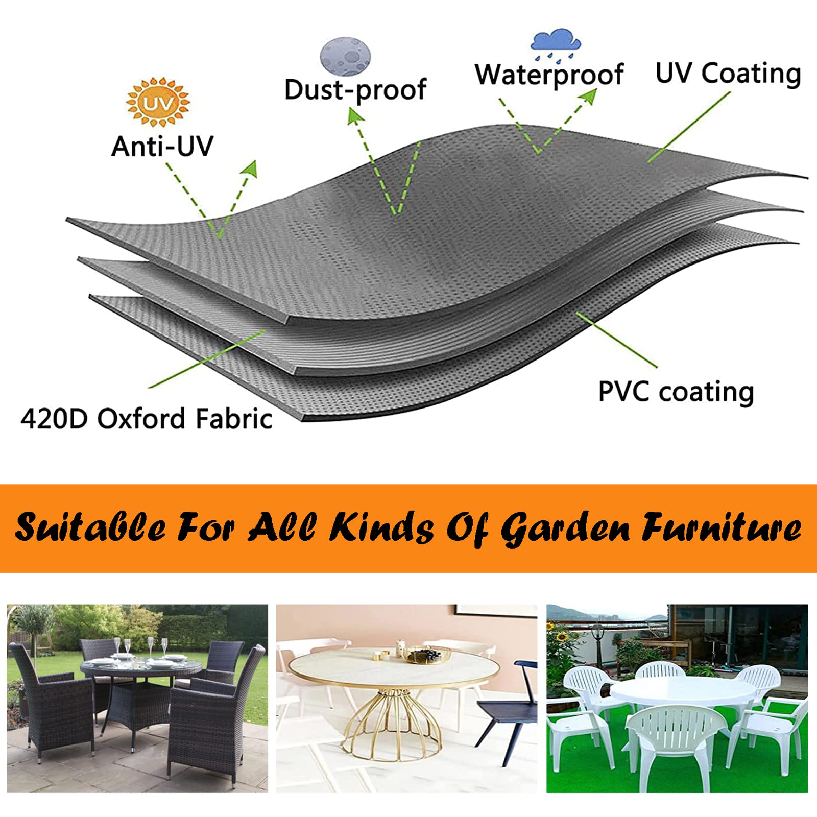 Waterproof Outdoor Patio Furniture Covers 126