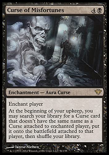 Magic: The Gathering Singles - Curse of Misfortunes (56) Dark Ascension DKA Black Card | MTG Collectible Trading Card Game for Deck Building & Strategy Play