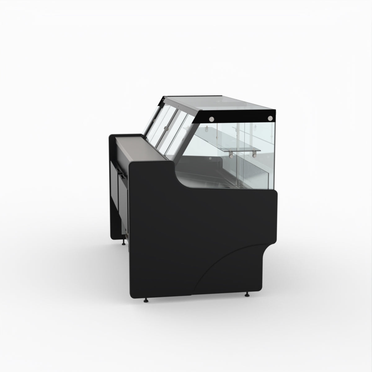 1.5 Meter Deli Showcase Glass Display Case - Commercial Refrigerated Food Display for Bakery, Deli, and Supermarket Use