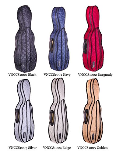 Tonareli Burgundy Violin Case Cover for Shaped Fiberglass Cases - Durable & Lightweight Protection for Violin Cases - Perfect for Travel, Storage & Performance