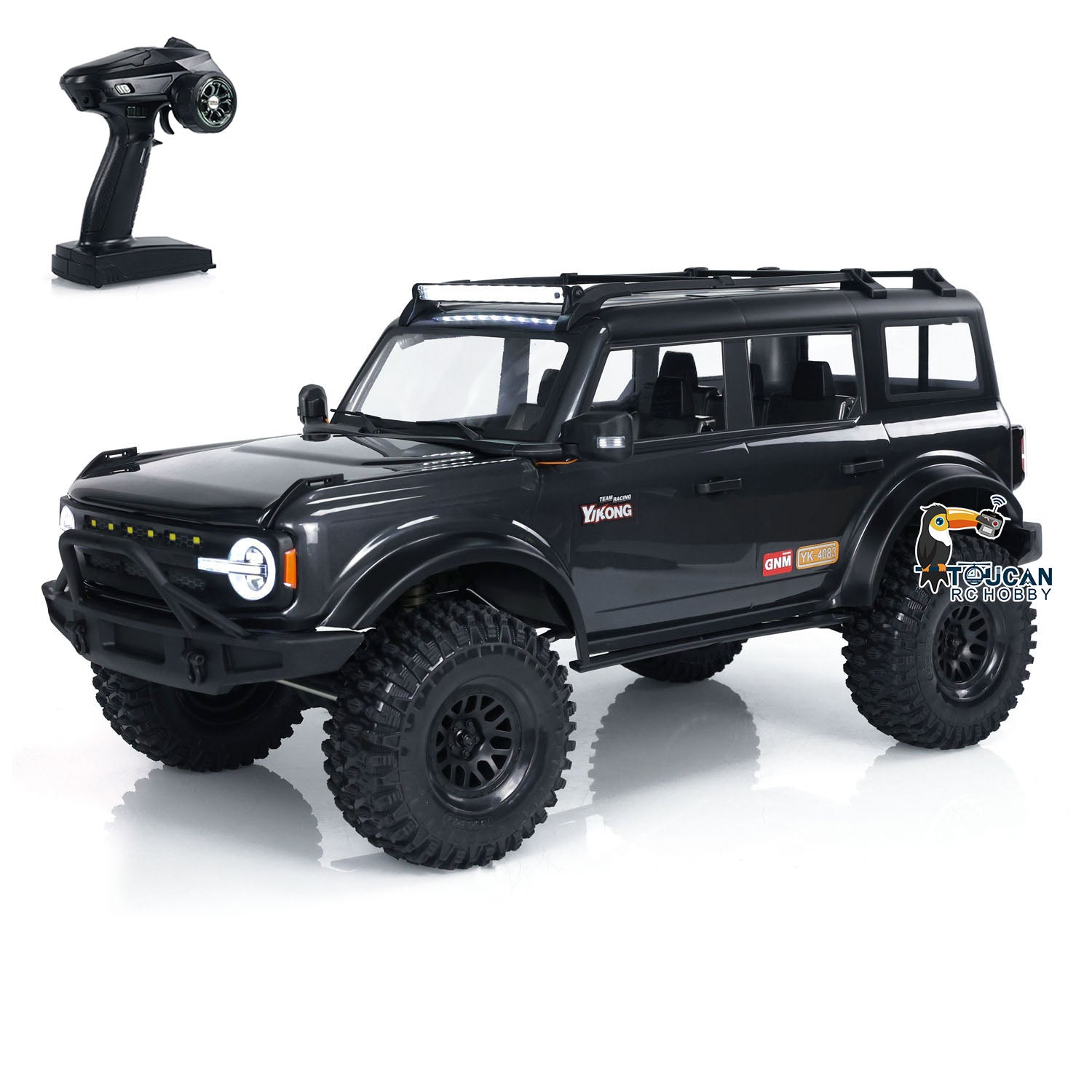 YK4083 V3 1/8 Scale 4WD RC Rock Crawler Off-Road Truck with Servo Motor & ESC - Remote Control Hobby Car for Trail Climbing and Outdoor Adventure