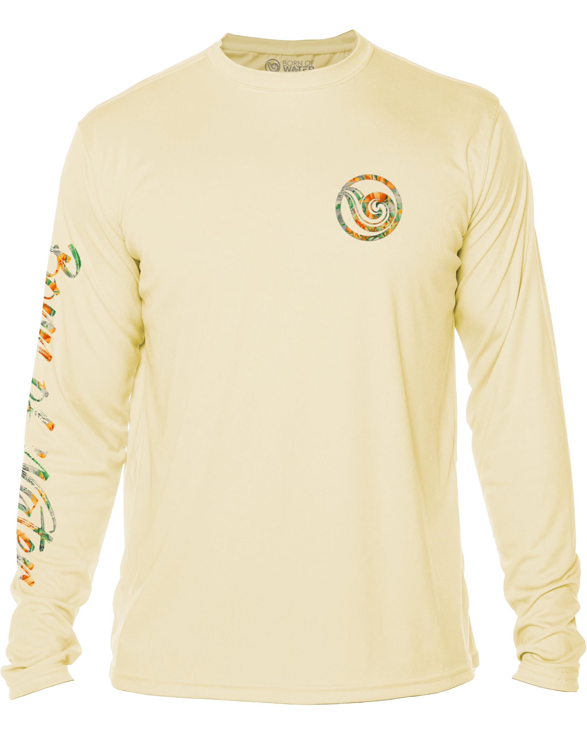 Men's Tropical Hammerhead Shark UV Protection Long Sleeve Shirt for Scuba Diving, Fishing, and Outdoor Water Sports