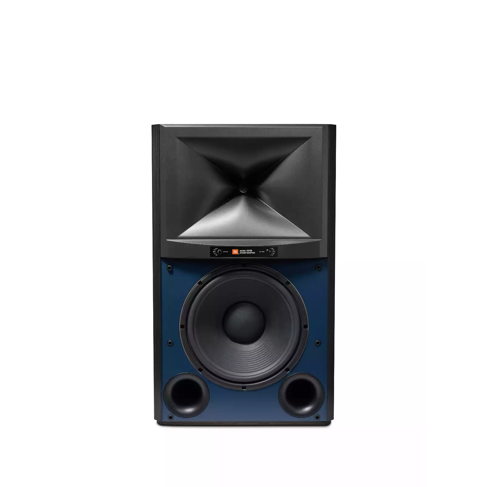 JBL 4349 2-Way Studio Monitor Bookshelf Speakers (Pair) - Professional Audio Monitors for Home Studio, DJ Setup & Music Production