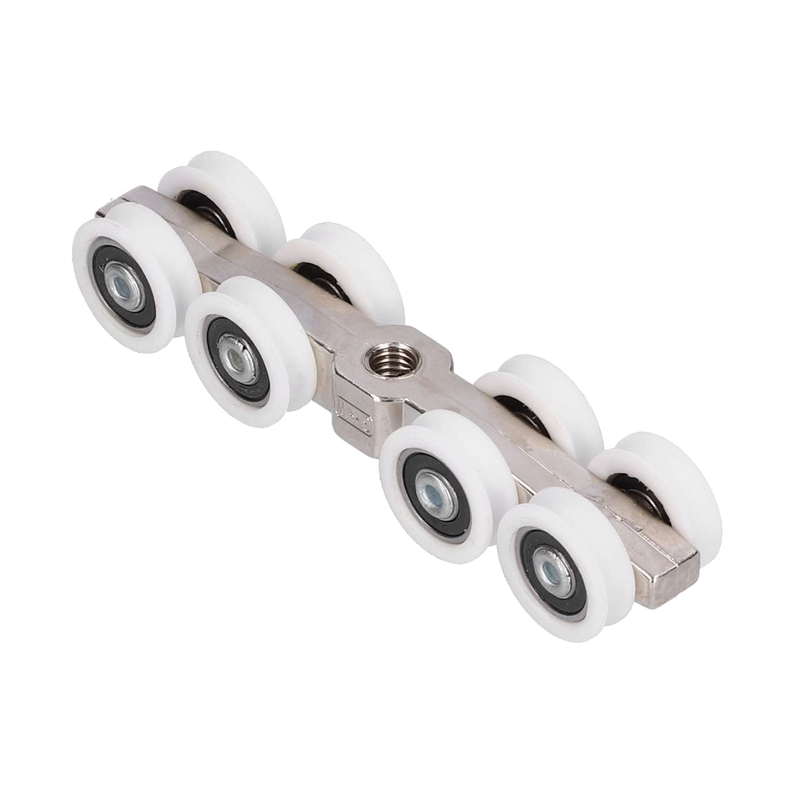 22mm Zinc Alloy Shower Door Rollers Kit - Glass Bearing Sliding Door Runners & Window Pulley Replacement for Smooth Shower Enclosure & Patio Door Operation (Set of 4) - Perfect for Bathroom Renovation & Home Improvement Projects