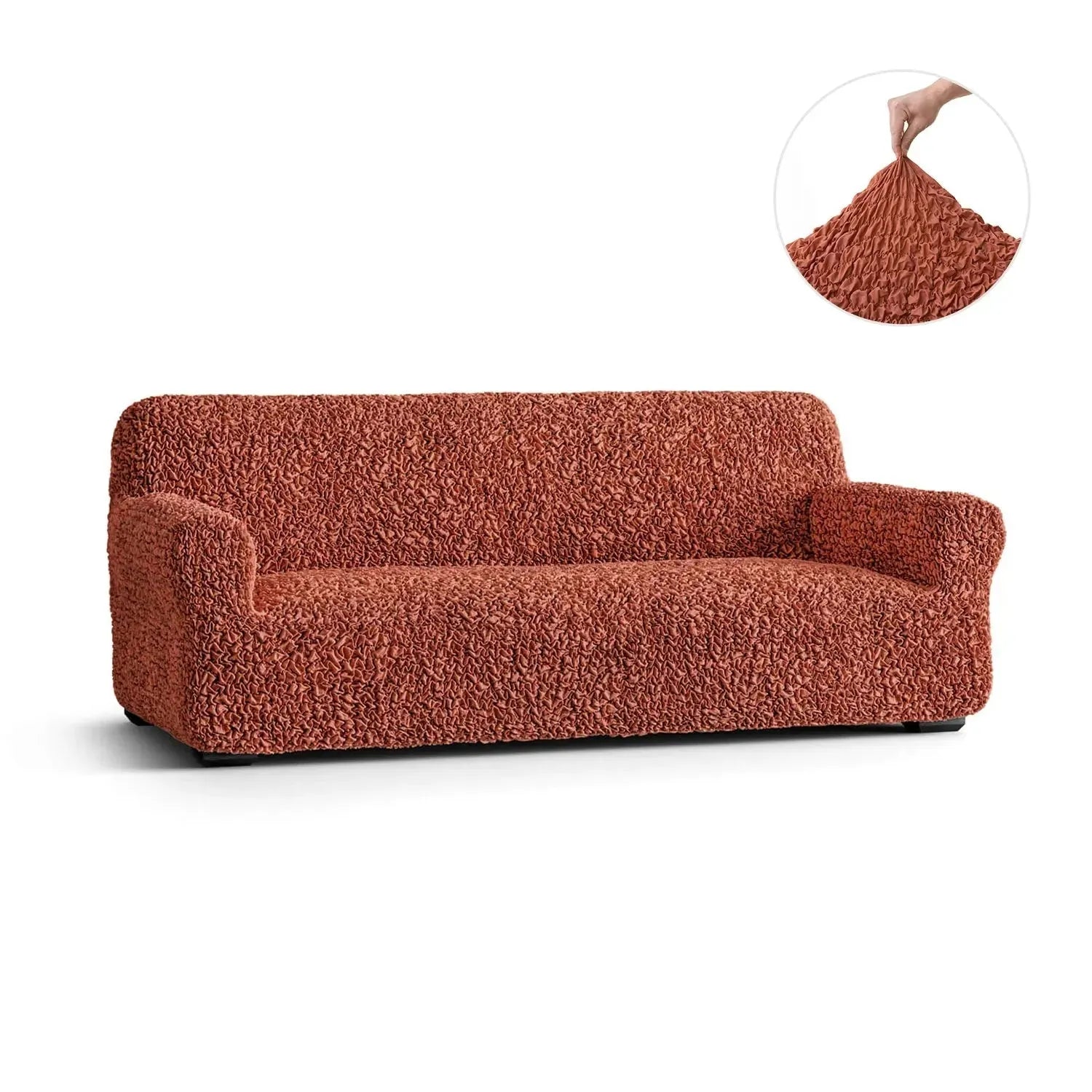 3 Seater Sofa Slipcover - Fuco Cotton Collection | Durable & Stylish Couch Cover for Living Room, Office, or Dorm